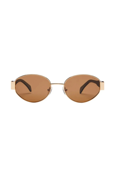 Lennox Gold Brown Sunglasses