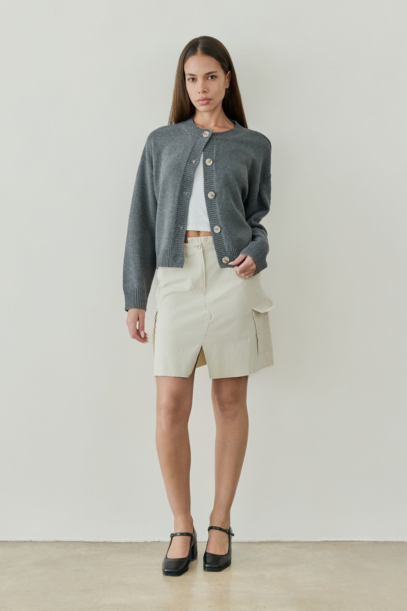 Lucy Dark Grey Cardigan