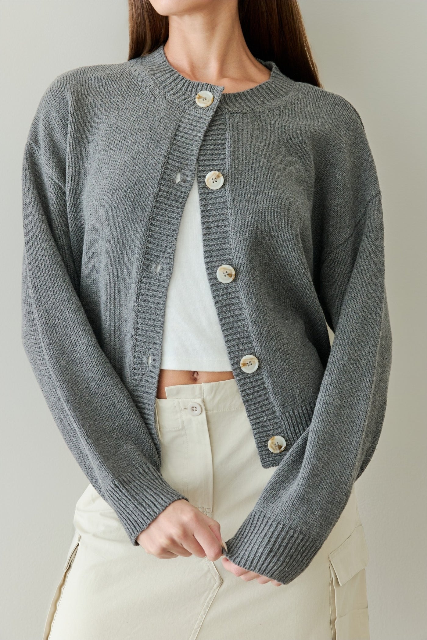 Lucy Dark Grey Cardigan