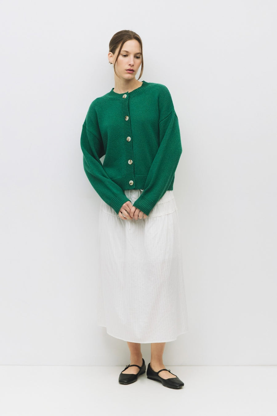 Lucy Cardigan - Dark Green