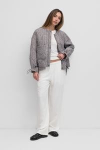 Tara Gingham Brown Jacket
