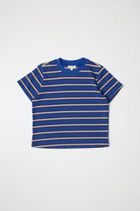 Tammy Blue Striped Boxy Top