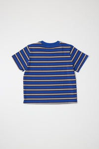 Tammy Blue Striped Boxy Top
