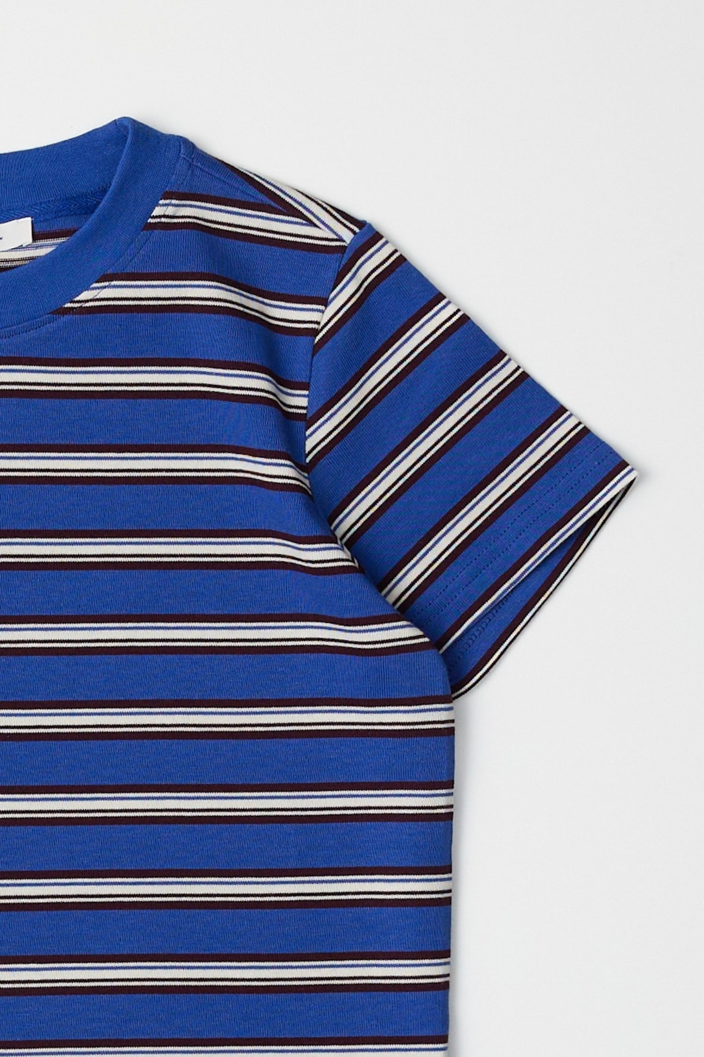 Tammy Blue Striped Boxy Top